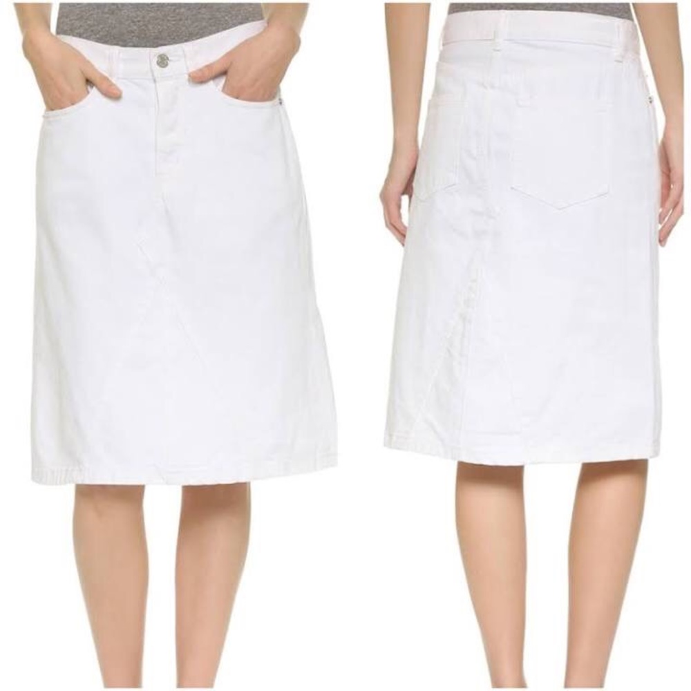 Marc Jacobs white denim Icon skirt